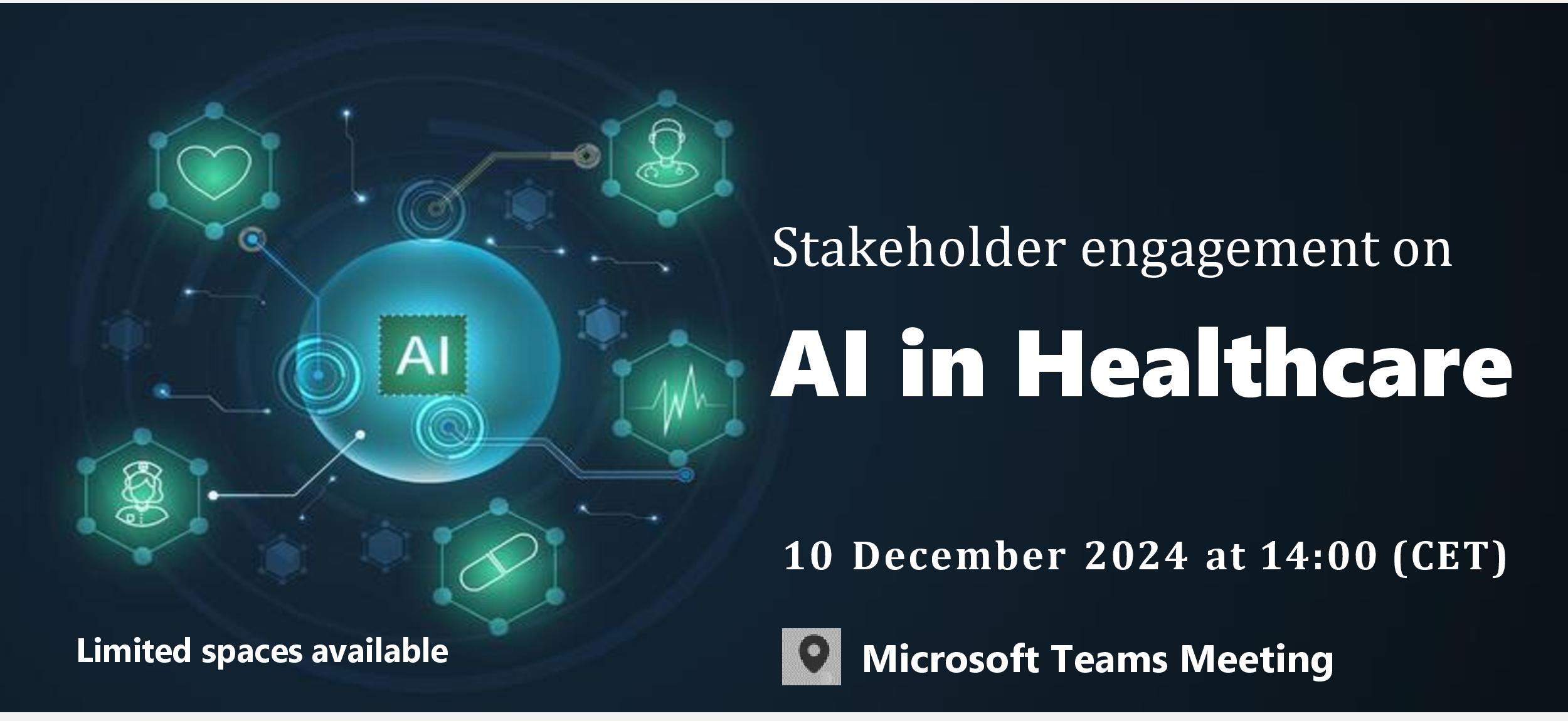 Webinar: Stakeholder engagement on AI in Healthcare